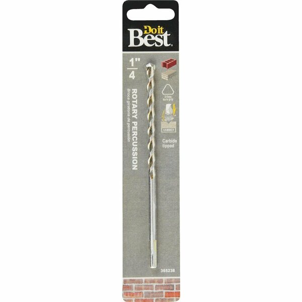All-Source 1/4 In. x 6 In. Rotary Percussion Masonry Drill Bit 202571DB